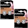 Duracell 4X Duracell CR2430 3V Litio Moneta Cellule Batteries DL2430 ECR2430