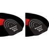 No 2 Pezzi Guanto per La Dei Dischi In Vinile Nero, Cuscinetto Protettivo per3423