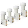 HB-DIGITAL 4 X Twin LNB LNC 2 partecipanti diretti (quattro pezzi) Full HD TV 3D