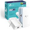 TP-Link TP Link TL WPA1000 Kit Powerline AV1000 Mbps su Powerline AC1200 su WiFi Dual