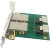 No Scheda Adattatore Dual SAS 26p SAS-SFF-8087 A SFF-8088 Nella Staffa PCI Sc5550