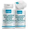 Collagene Marino con Acido Ialuronico PiùLife - 2000 mg Collagene Idrolizzato Pu
