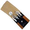Alpen SET MANICURE ALPEN 5 PEZZI INOX CON ASTUCCIO NERO E MARRONE