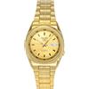 Seiko Orologio Seiko 5 Automatico 21 Rubini Japan da Uomo SNK574J1 Quadrante Oro 30M