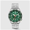 Lorenz Orologio Lorenz Shark 5 Professional Diver 030255GR Watch Auto Madreperla Verde