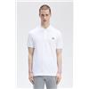 Fred Perry 🔵 Fred Perry Polo M6000 Uomo 100 Bianco/White New SS25