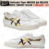 Onitsuka Tiger MEXICO 66 DELUXE WHITE/VIBRANT YELLOW 1182a625-101 taglia donna