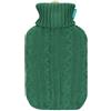 THUN - Boule acqua calda con cover in tricot jaqard AbbracciAMI, verde