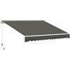 Outsunny Tenda da Sole 3.5x2.5 m con Braccio Avvolgibile, Tenda Parasole da Este