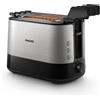 Philips Viva Collection Tostapane HD2639/90, 730W, 2 pinze, 7 livelli di