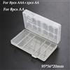 none 4/6/8/10 Grid AA AAA portabatterie in plastica custodia Organizer contenitore