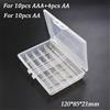 none 4/6/8/10 Grid AA AAA portabatterie in plastica custodia Organizer contenitore
