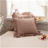 2PCS Federa Cuscino Copertura Quadrata Con Balza Cotone Misto No Core 45x45cm