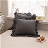 2PCS Federa Cuscino Copertura Quadrata Con Balza Cotone Misto No Core 45x45cm