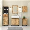vidaXL Set Mobili da Bagno 5 pz in Legno Massello di Mango