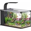 PawHut Acquario in Vetro Temperato 24L, Acquario Completo Piccolo Trasparente co