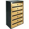 ALUBOX Cassetta Postale Alubox Cubo R 6 38,5 x 25 x 63 Oro