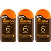BILBOA 3pz Bilbola Carrot Plus SPF6 latte solare abbronzante resistente all'acqua 200ml