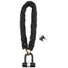 THIRARD - Catena Antifurto in Acciaio Cementato Zincato con Guaina in Nylon - Per Bici e Moto - Resistente ai Tentativi di Taglio - Lunghezza 0.90 m - Nero