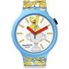Swatch [Guarda] I Simpson MIGLIORI. PAPÀ. MAI. Orologio SB05Z100 Big Bold 47 mm con ...