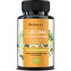 BeSwiss CURCUMA E CURCUMINA 95% Zenzero Limone Piperina e Vitamina C 130 Capsule