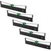 vhbw 5 nastro inchiostrato per Compuprint TSP 40 Plus TSP 40 + SP 40 Plus nero