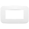 Vimar 19684.26 Arké placca Round 4 moduli, 14.45x9x0,85cm, polar matt