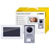 Vimar K40910 Kit Videocitofono Monofamiliare da Parete, Grigio la Targa e Bianco