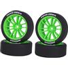 4 Pezzi Pneumatici Auto RC Gomme Ricambio Modellino Ricambi Drift Montaggio