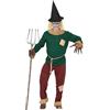 FIESTAS GUIRCA | Costume da Spaventapasseri per Uomo (48-50/M) - Maglietta, Cintura, Pantaloni e Cappello - Ideale per Halloween, Oktoberfest e Feste in Maschera - Adulto - Granata, Verde, Nero