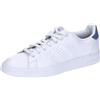 adidas Uomo Advantage Premium Leather Shoes, Cloud white/Cloud white/crew blue, 46 EU