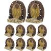 10 Pcs Decorazione Da Giardino Cancelletto Miniatura Del Giardinaggio