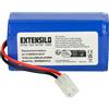 EXTENSILO Batteria per Xiaomi Robot Vacuum E12 Mi Robot Vacuum Mop Essential 3400mAh 14,4V