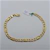 BRACCIALE DA UOMO A MAGLIA GRUMETTA IN ORO GIALLO 18KT 6,1 GRAMMI (8610)