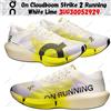 On Cloudboom Strike 2 Running White Lime 3UG30052929 taglia uomo