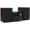 SHARP HI-FI BLUETOOTH LETTORE CD / MP3 RADIO DAB+ 45W MARRONE XL-B517D(BR)