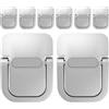 8 Pcs Supporto Ergonomico Per Tastiera Staffa Di Sollevamento Della Cuscinetto