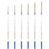 XDT ART SUPPLIES XDT#830 - Set di 6 pennelli extra lunghi a punta fine per artisti, set #000#00#00#0#0#1#2#3 per acquerello e olio acrilico