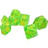 Steve Jackson Games Munchkin Polyhedral Dice Set Green/Yellow | Custom Dice, use with Steve Jackson Games, DND, RPGs, Tabletop Games, and Role-Playing Adventures
