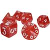 Steve Jackson Games Munchkin Polyhedral Dice Set Red/White | Custom Dice, use with Steve Jackson Games, DND, RPGs, Tabletop Games, and Role-Playing Adventures