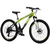 BricoShop24 Bicicletta Mountain Bike Bambini 24" Verde Cambio Shimano Cavalletto