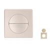 Copricavo ABS oro per TV e per condizionatore aperture cavi 9x9x0,7 cm