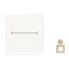 Copricavo ABS oro per TV e per condizionatore aperture cavi 9x9x0,7 cm