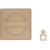 Copricavo ABS oro per TV e per condizionatore aperture cavi 9x9x0,7 cm