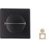 Copricavo ABS oro per TV e per condizionatore aperture cavi 9x9x0,7 cm