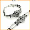 Bracciale Tibetano Nero da Uomo Donna Braccialetto Regolabile Etnico con Perline