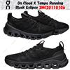 On Cloud X Tempo Running Black Eclipse 3MG30110106 taglia uomo