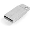 VERBATIM CORPORATION Verbatim Metal Executive Store'n' go Flash USB 2.0, 16GB, Argento 16 go Argento
