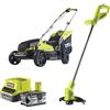Ryobi RLM1833BLT1825M Kit Tosaerba Tagliabordi e batteria (1x4.0Ah)