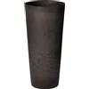 Arcadia Garden Products Arcadia Vaso Rotondo Alto Contempo S32DCM in Marmo Scuro Antracite, 33 x 71 cm